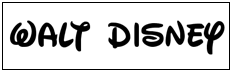 Waltograph - Walt Disney Fonte True Type